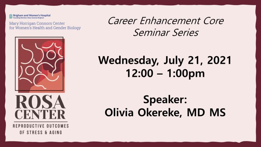 7/21/21 - ROSA Center Seminar: 