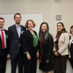 2024 Annual Symposium Speakers, Pictured From Left To Right: Kara McKinley, PhD; Florian Fintelmann, MD; Izzuddin Aris, PhD; Hadine Joffe, MD, MSc; Vivian Ota Wang, PhD, FACMG, CGC; Rohini Dutta, MBBS, MPH; Primavera Spagnolo, MD, PhD; Dr. Lidia Minguez-Alarcon, PhD (Note: Kendra Harris, MD, Is Missing From Phot