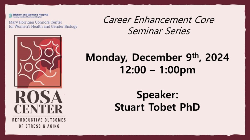 12/9/24 ROSA Center Seminar: 