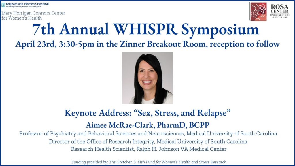 4/23/24: The Connors Center 7th Annual WHISPR Symposium