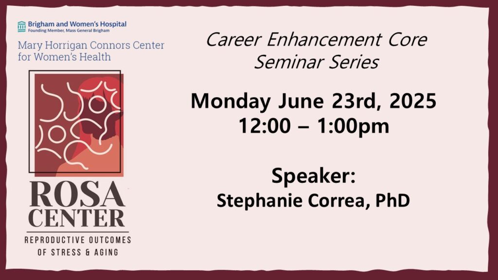6/23/25 ROSA Center Seminar: 