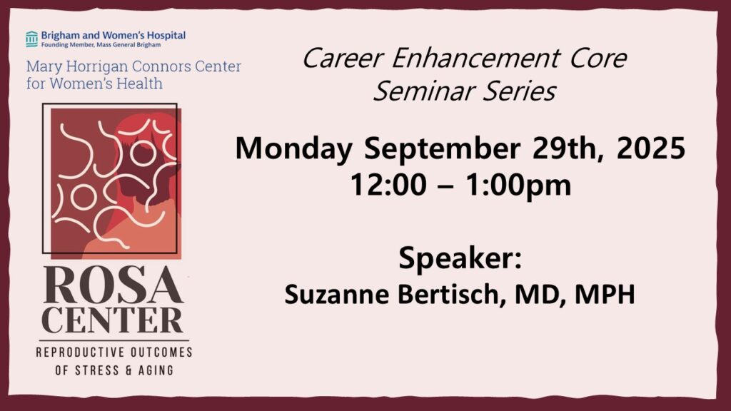 9/29/25 ROSA Center Seminar: 